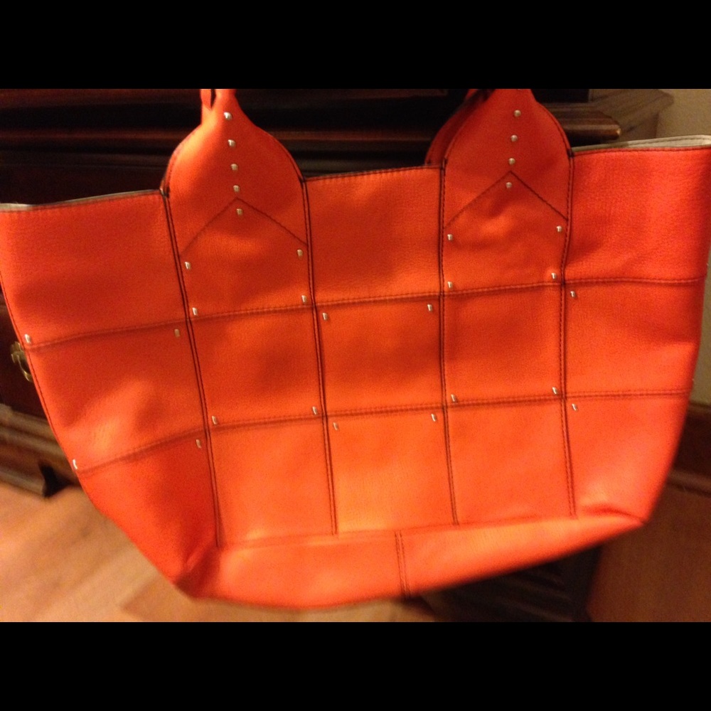 COPY - NWOT Orange patchwork leather Orany bag